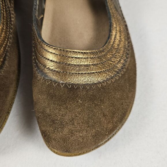 Noat Koru Kirei Mary Jane Leather Flats US Size 6.5 / 7 EU Size 37 Brown Suede - Picture 9 of 16